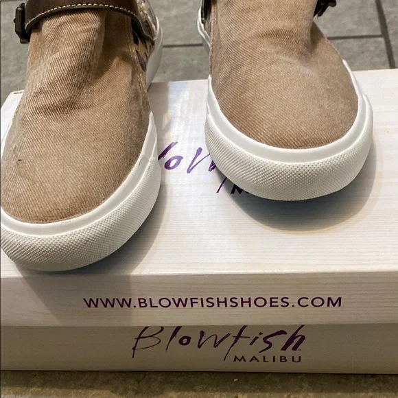 Blowfish Brown Sneakers with Leopard Detail - Picture 4 of 7